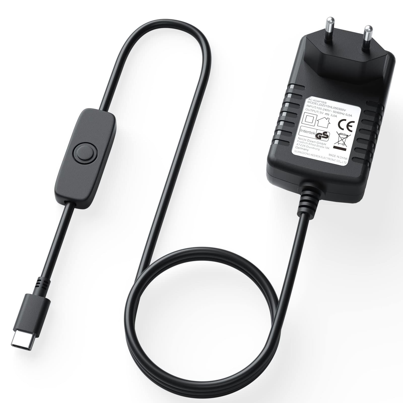 محول طاقة USB-C لجهاز Raspberry Pi 4