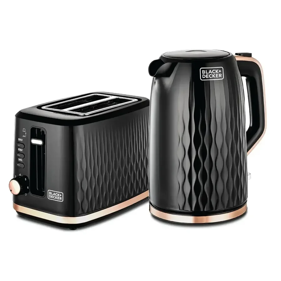مجموعة فطور بلاك آند ديكر MBF90-B5 باللون الأسود والذهبي 369