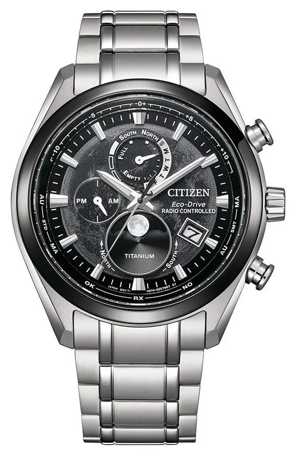 ساعة يد تناظرية رجالية من سيتيزن بتقنية Eco-Drive موديل BY1018-80E