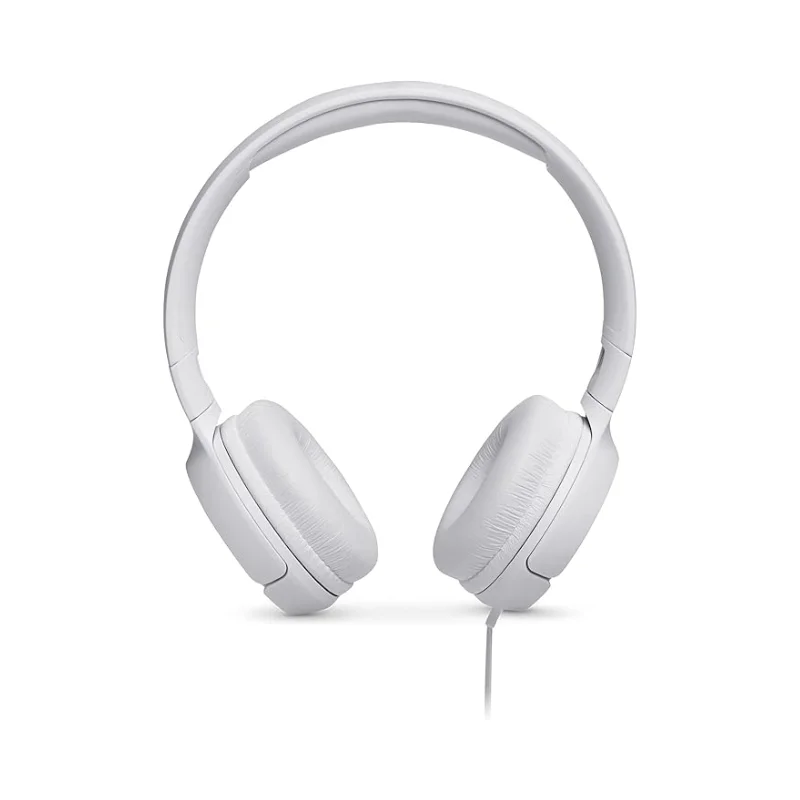 سماعات JBL Tune 500 السلكية على الأذن باللون الأبيض - 6087 — 2
