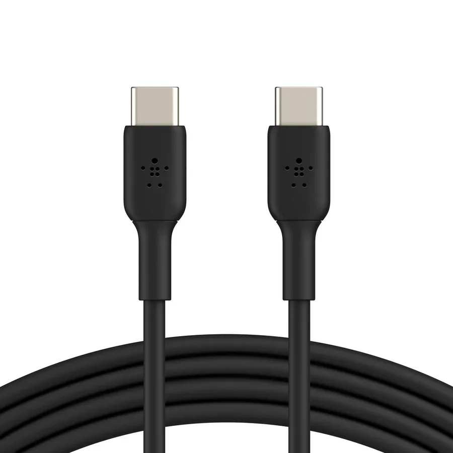 كيبل سيليكون بلكين بوست تشارج فليكس USB-C إلى USB-C 1 متر أسود CAB00Gbt1MBK