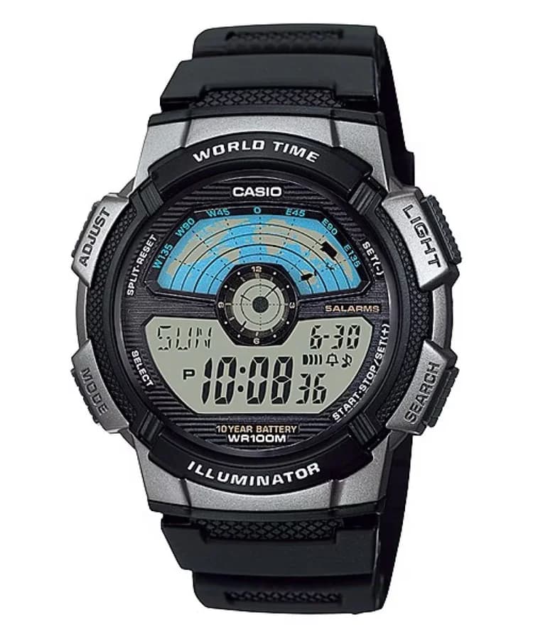 ساعة يد رجالية رقمية من كاسيو AE-1100W-1AVDF