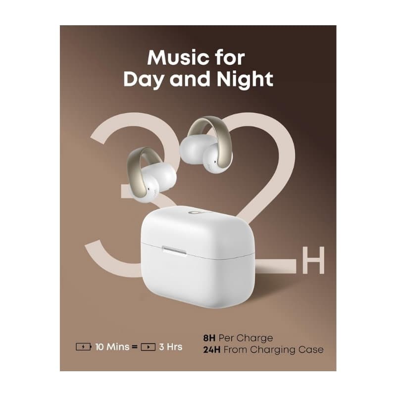 سماعات Soundcore AeroClip Open-Ear من انكر - أبيض A3388H21