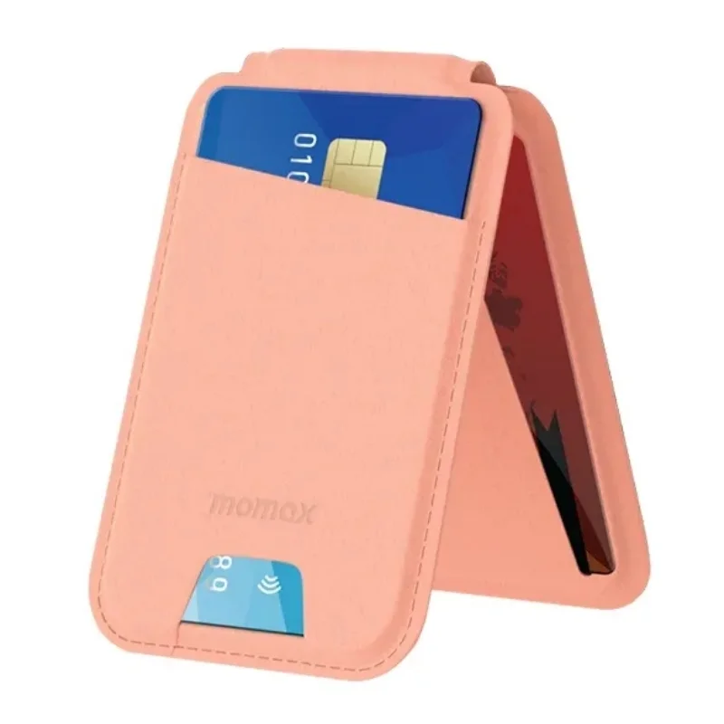 محفظة Momax 1-Wallet مغناطيسية مع ستاند - اللون وردي 3131