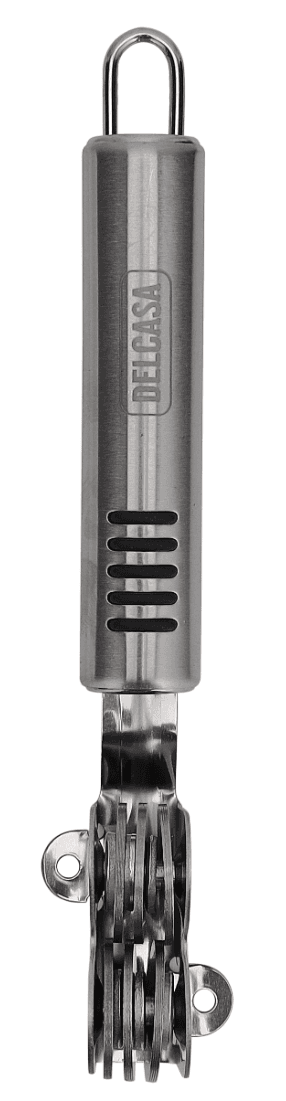 سكين مطبخ من الستانلس ستيل مع مبرد مدمج لتسهيل الشحذ من DELCASA DC2500 — 2