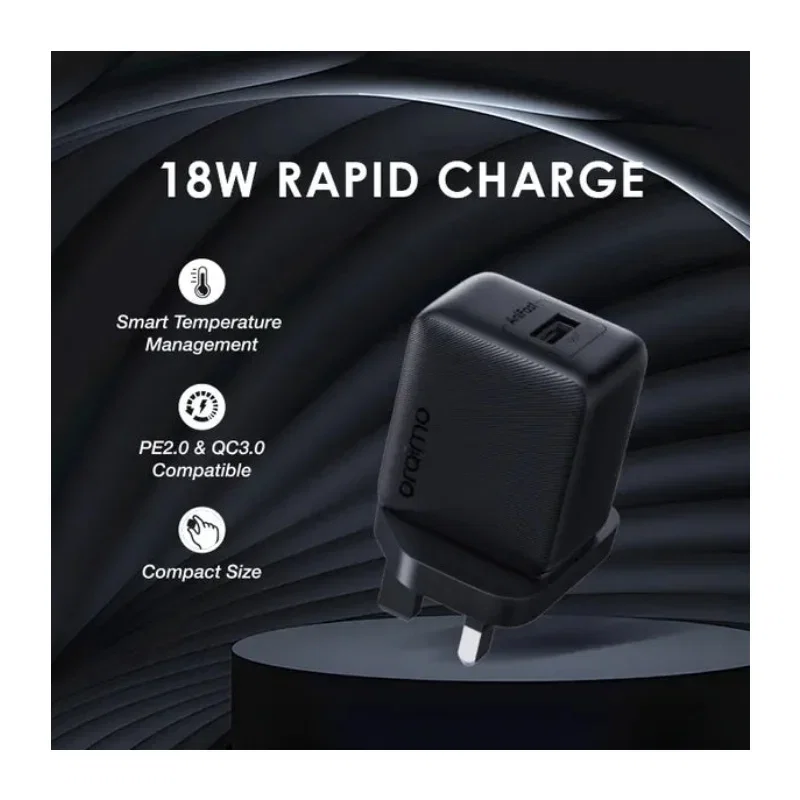 شاحن سريع Oraimo UK OCW-5183UM بمنفذين USB-A و USB-C - 7205 — 3