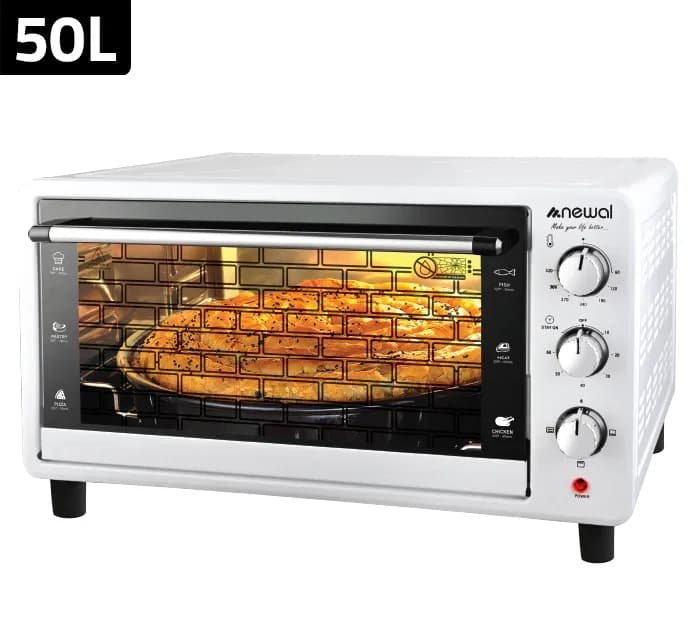 فرن كهربائي صغير MOV-1550/01 من نيوال - سعة 50 لتر، 1550 واط، تصميم مدمج