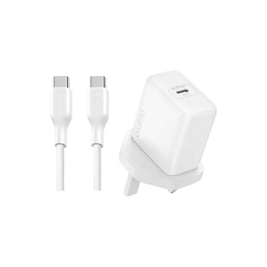 شاحن Oraimo GaN فائق الشعة بقوة 35 واط - OCW-5351UCC(white)