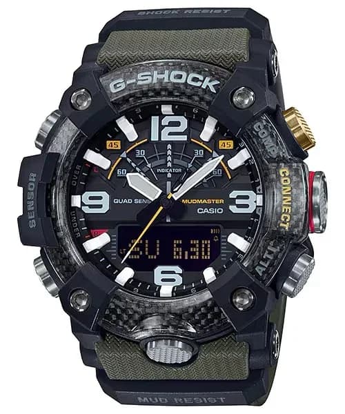 ساعة يد رجالية مقاومة للطين والغبار من كاسيو G-SHOCK موديل GG-B100-1A3DR