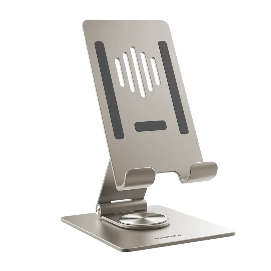 حامل Momax Fold Stand Rotatable للهواتف والأجهزة اللوحية - لون التيتانيوم 3738
