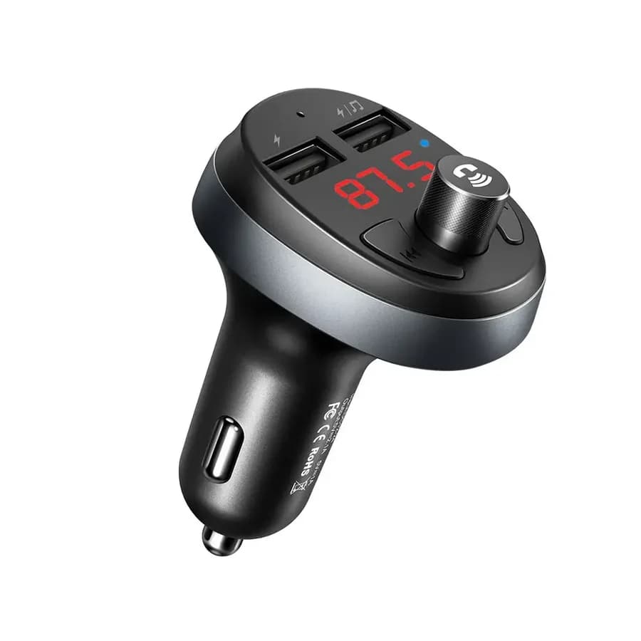 شاحن سيارة Mcdodo MC FM مع منفذين USB وتقنية الشحن السريع 2102