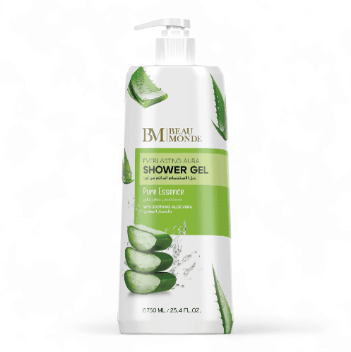 BEAU MONDE SHOWER GEL PURE ESSENCE-750 ML-بيوموند غسول جسم بالصبار 750مل