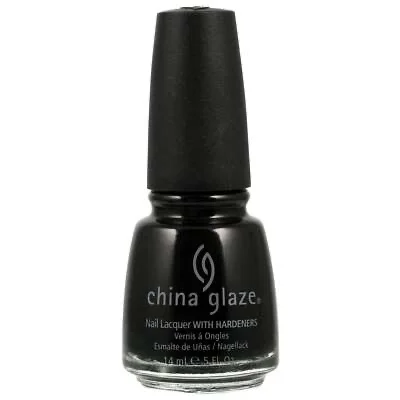 طلاء أظافر أسود أنيق بلون الجلد السائل من CHINA GLAZE 19965885447