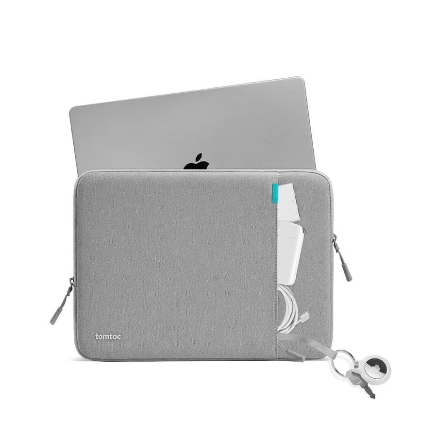 حافظة لابتوب Tomtoc Defender-A13 مقاس 15 إنش رمادي 1078 — 2
