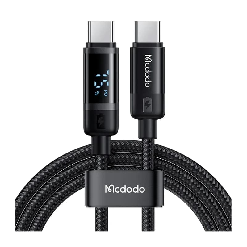 كيبل USB-C إلى USB-C مع شاشة رقمية لمستوى البطارية CA-5780