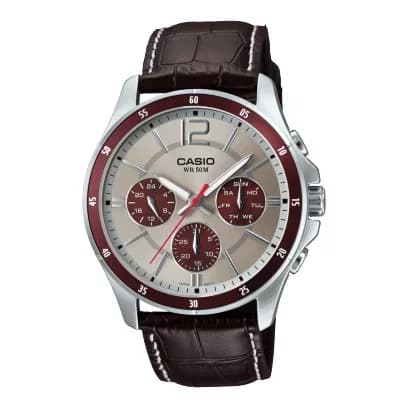 ساعة يد أنيقة وعملية للرجال من كاسيو MTP-1374L-7A1VDF