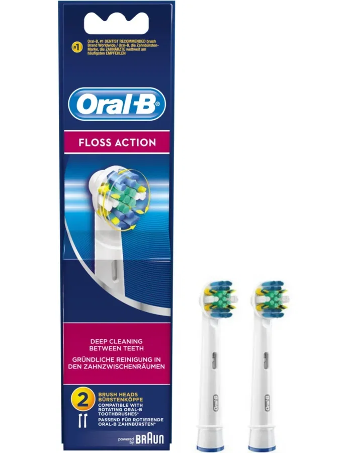 سيت رأس فرشاة أسنان كهربائية Oral-B Floss Action Toothbrush Set 4210201849452