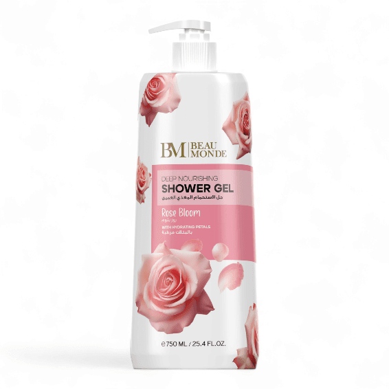 BEAU MONDE SHOWER GEL ROSE BLOOM - 750 ML غسول الجسم