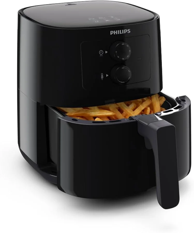 قلاية هوائية صحية بتقنية Rapid Air من Philips HD9200  مع ايكاسا مكوى بخاري 2000 واط أزرق | SL2077A — 3