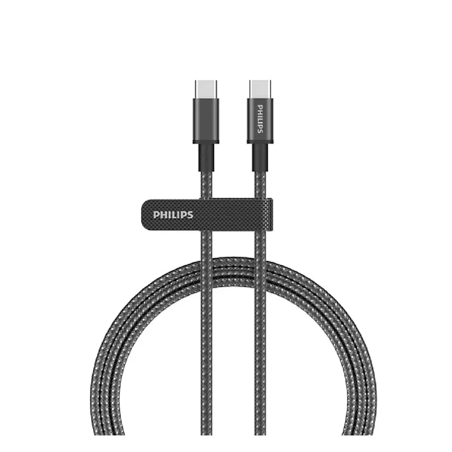 كابل USB-C إلى USB-C من Philips بطول 1 متر - DLC7030C-00