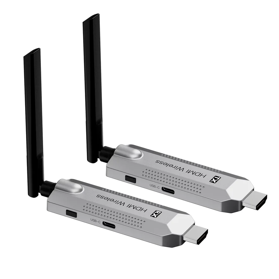 مجموعة جهاز إرسال واستقبال HDMI لاسلكي بدقة FHD لمسافة 100 متر - 250841