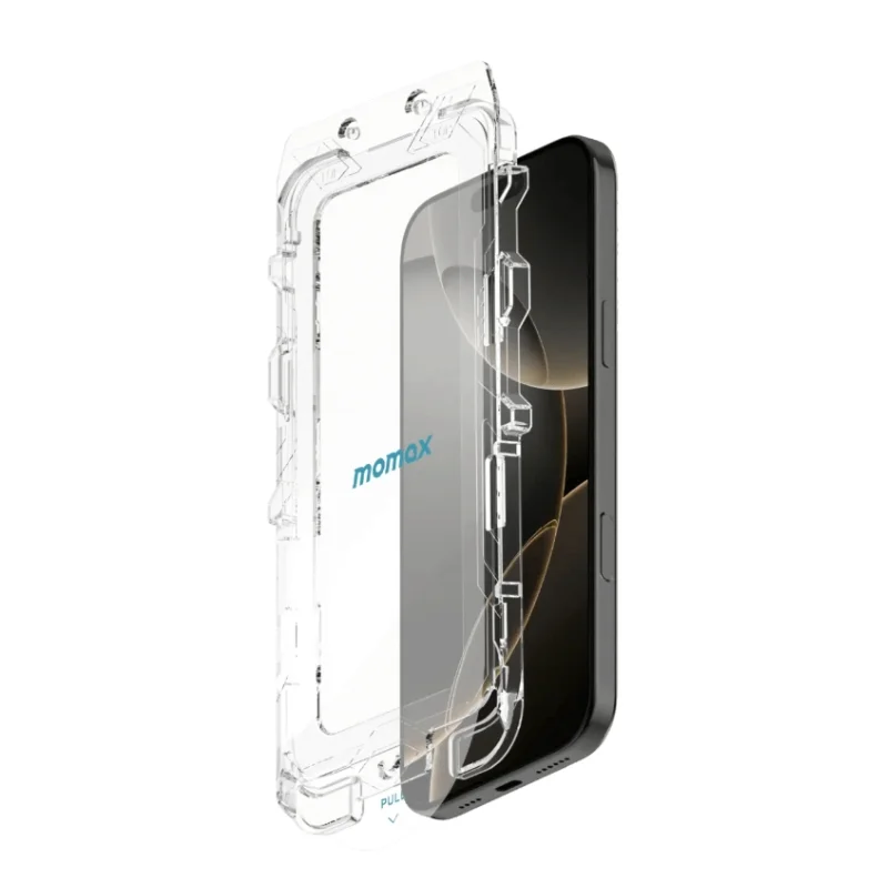 لاصق شاشة Momax GlassPro+ Ultra Clear HD Tempered Glass iPhone 17 Pro Max أسود 3769