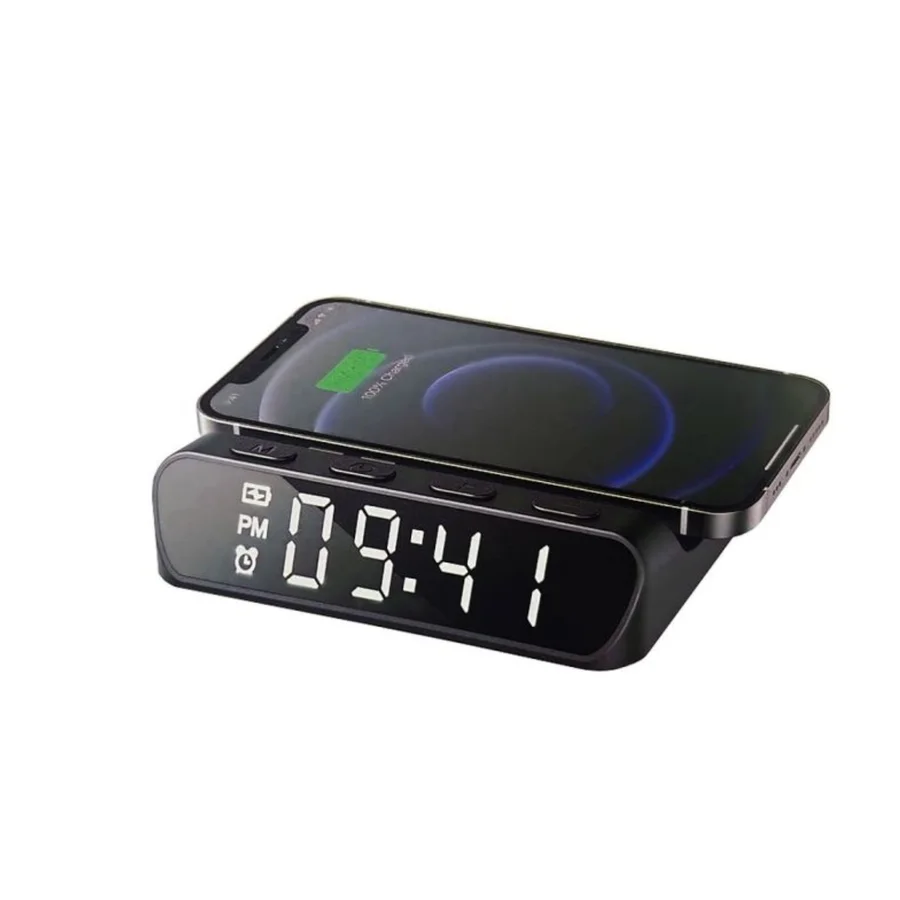منبه وشاحن لاسلكي Havit W3031 بقدرة 15 واط - أسود 6429