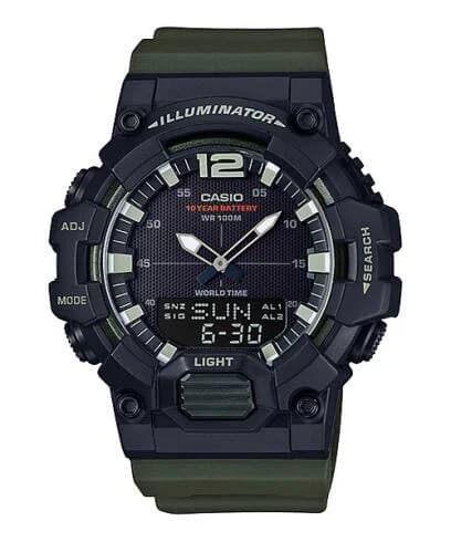 ساعة كاسيو الرقمية الهجينة المقاومة للماء HDC-700-3AVDF