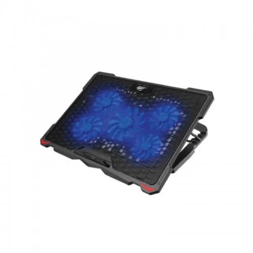 مروحة تبريد لابتوب هافيت مع 4 مراوح وLED - HAVITHV-F2076