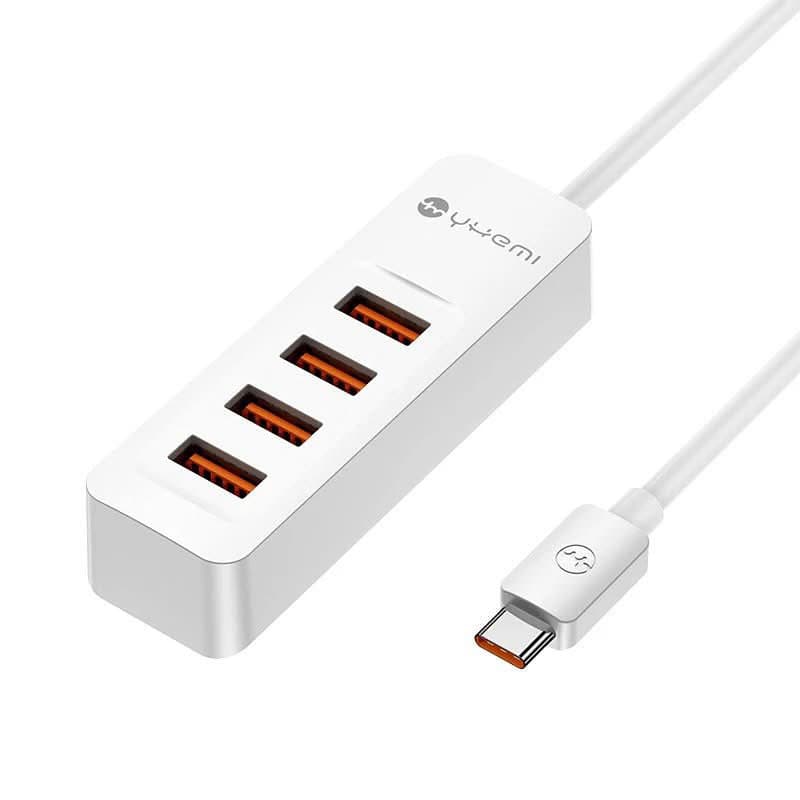 موزع USB C متعدد المنافذ 7 في 1 مع 4 منافذ USB 3.0 ودقة 4K