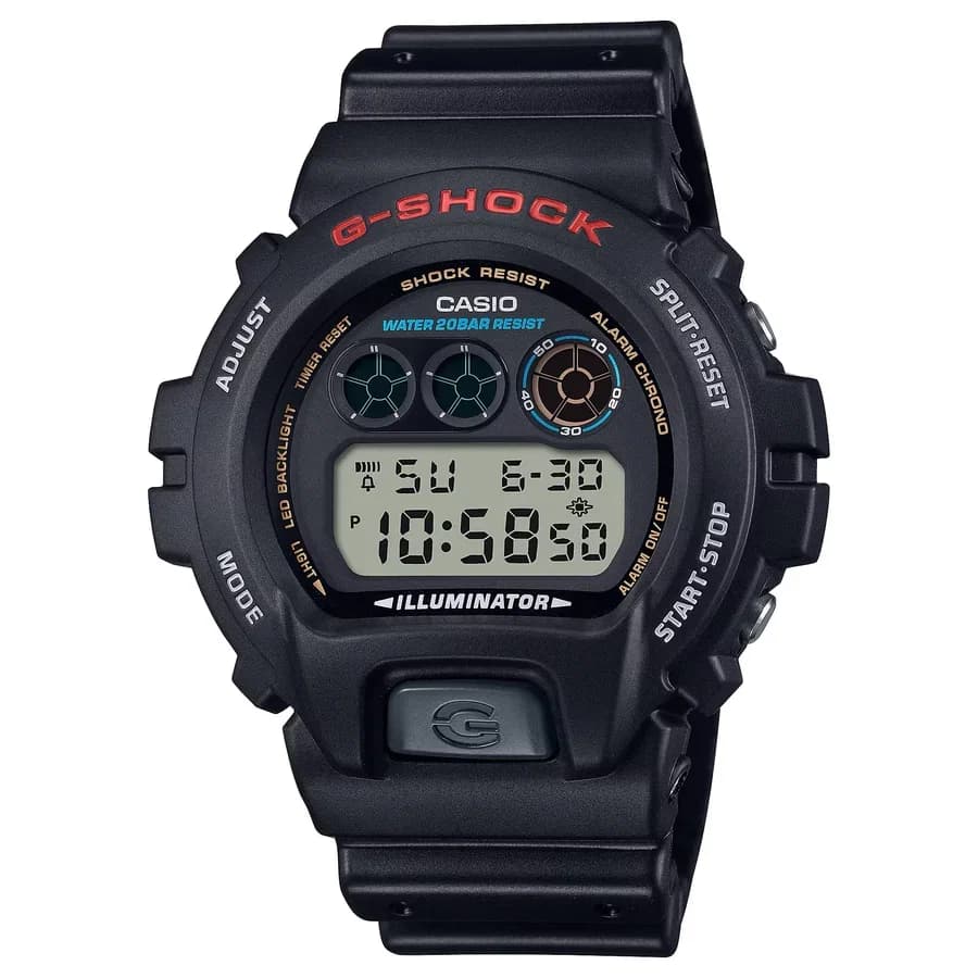 ساعة يد رقمية مقاومة للصدمات من سلسلة G-Shock الكلاسيكية DW-6900U-1DR