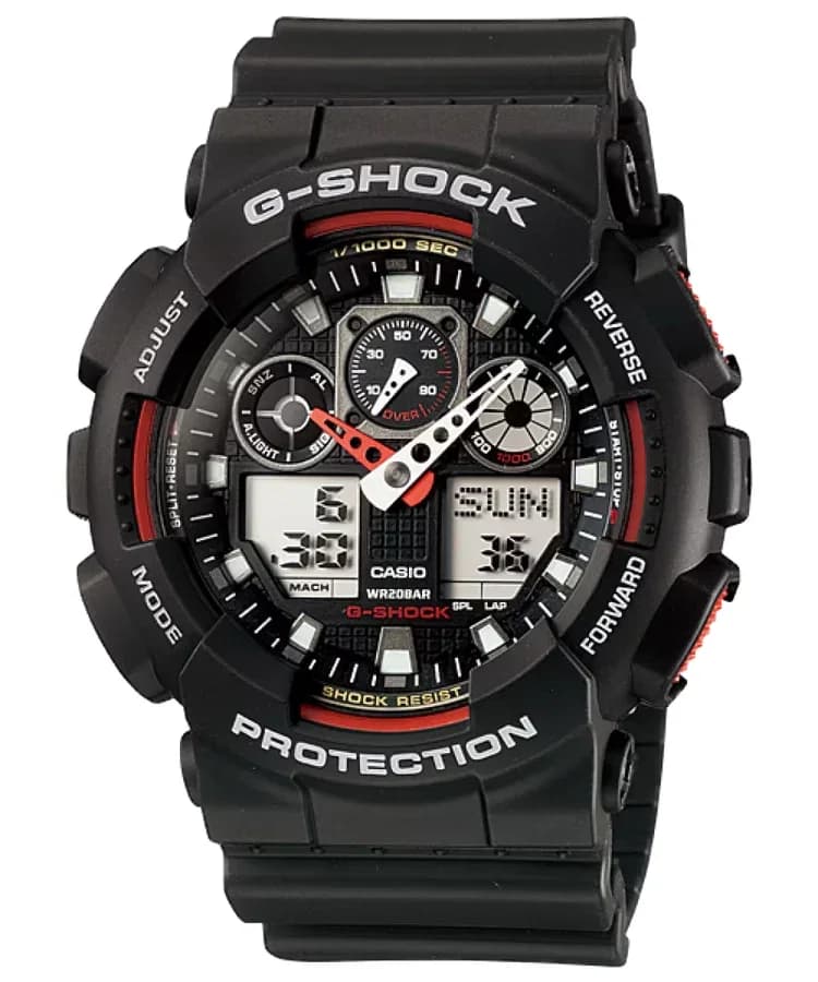 ساعة يد رجالية كاسيو G-Shock GA-100-1A4DR