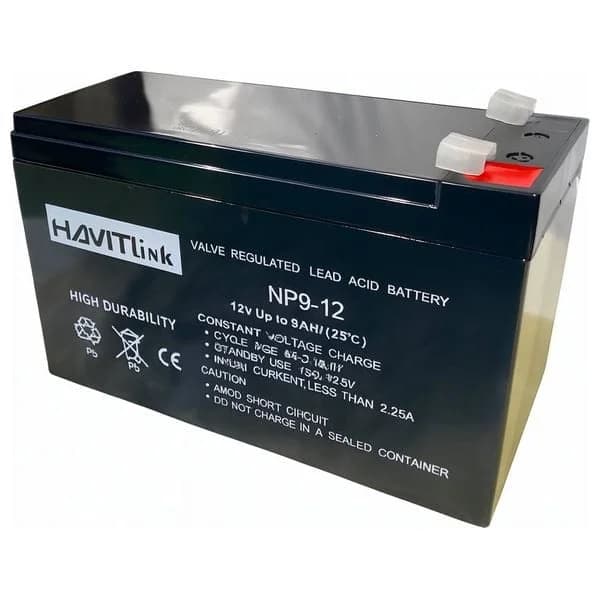 بطارية هافيت 12 فولط - سعة 9Ah - NP9-12-Black