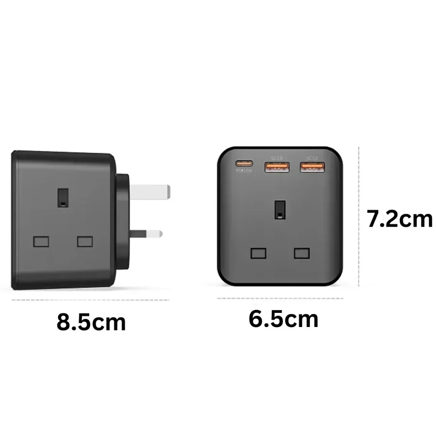 محول طاقة عالمي Momax US10UKE مع منافذ USB متعددة - 2869 — 3