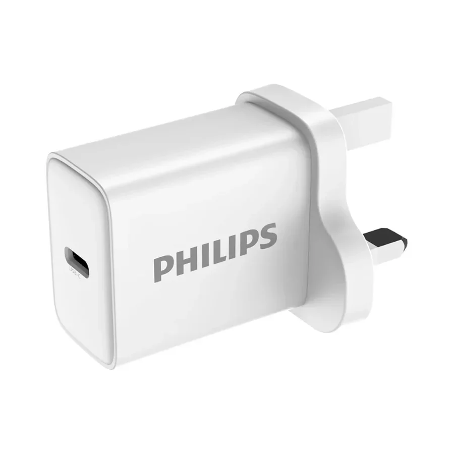 شاحن حائط فيليبس USB-C مع تقنية PD بقوة 20 واط - DLP2629CW-05