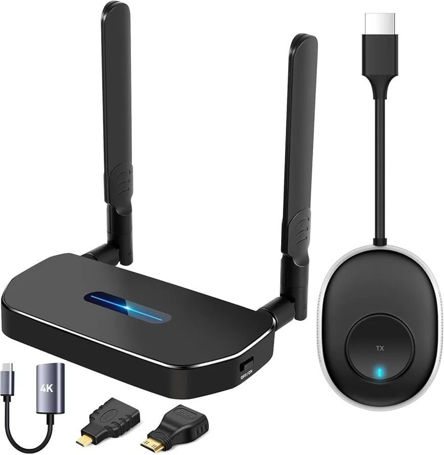 مجموعة جهاز إرسال واستقبال HDMI لاسلكي بدقة 4K - 250843