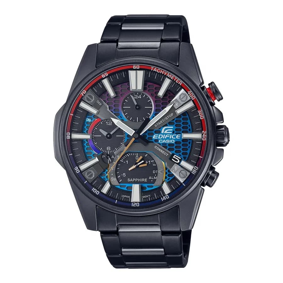 ساعة كاسيو إيديفيس بتصميم رياضي مستوحى من سيارات السباق EQB-1200HG-1ADR