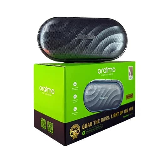 سبيكر اورايمو SpaceBox 8W FM لاسلكي مع اضاءة ليد تفاعلية OBS-382