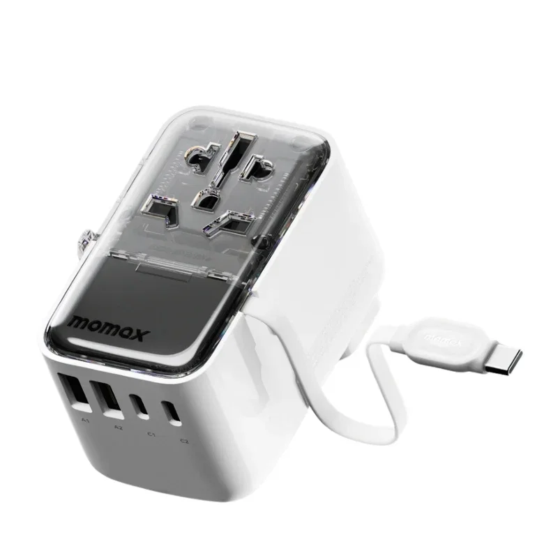 شاحن Momax World+ Flow 35W 4-Port مع كيبل USB-C مدمج - 3461 — 2