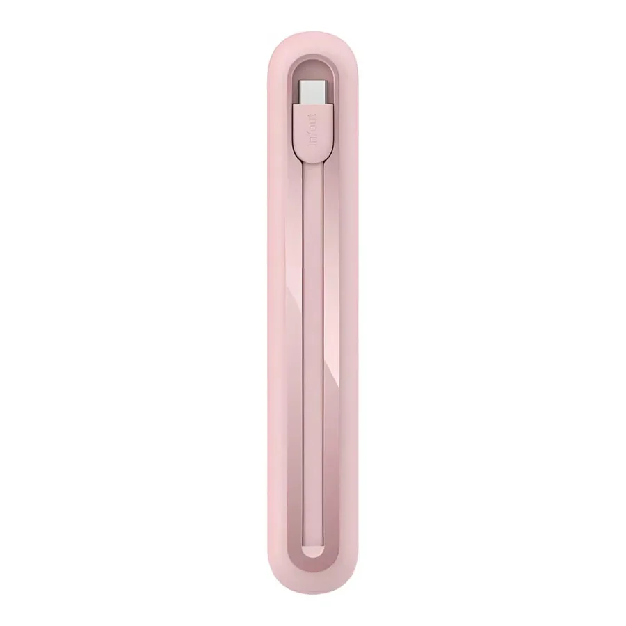 شاحن طوارئ Belkin BOOSTCHARGE Power Bank 20K مع كابل مدمج، وردي BPB024hqPK — 2