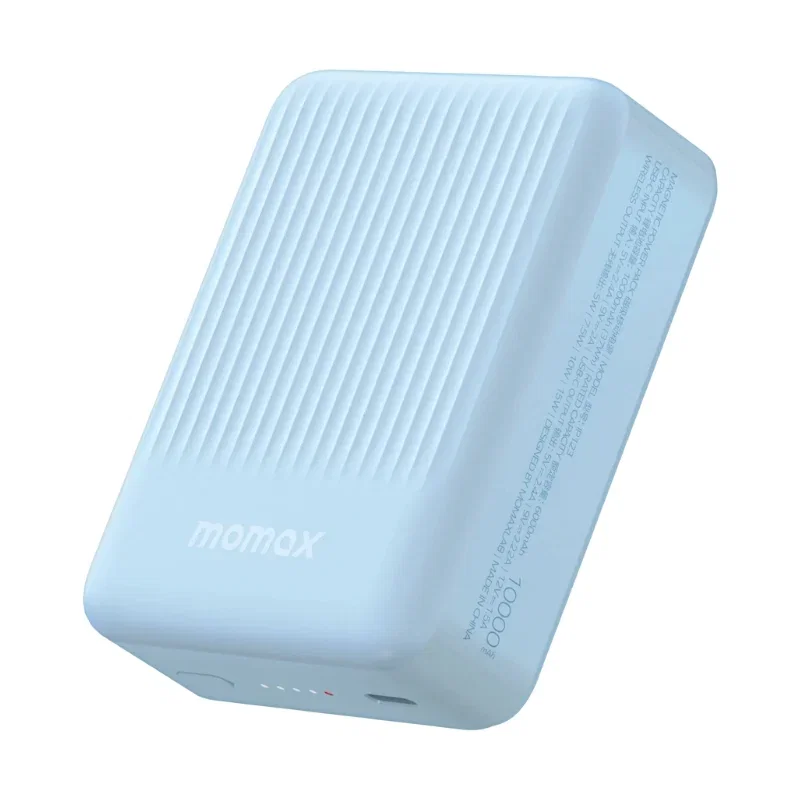 شاحن طوارئ لاسلكي مغناطيسي Momax Q.Mag Minimal 2 بسعة 10000mAh - أزرق 3112
