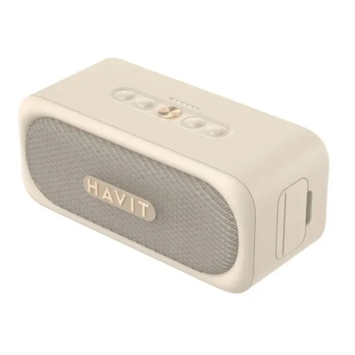 مكبر صوت بلوتوث محمول هافيت SK905BT - بيج 1598