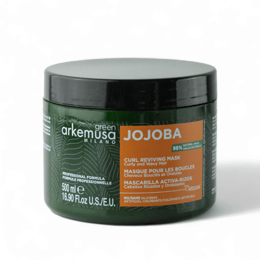 ARKEMUSA JOJOBA CURL REVIVING MASK FOR CURLY AND WAVY HAIR 500ML-ماسك اركيموزا جوجوبا لإحياء الشعر المجعد والمتموج 500مل