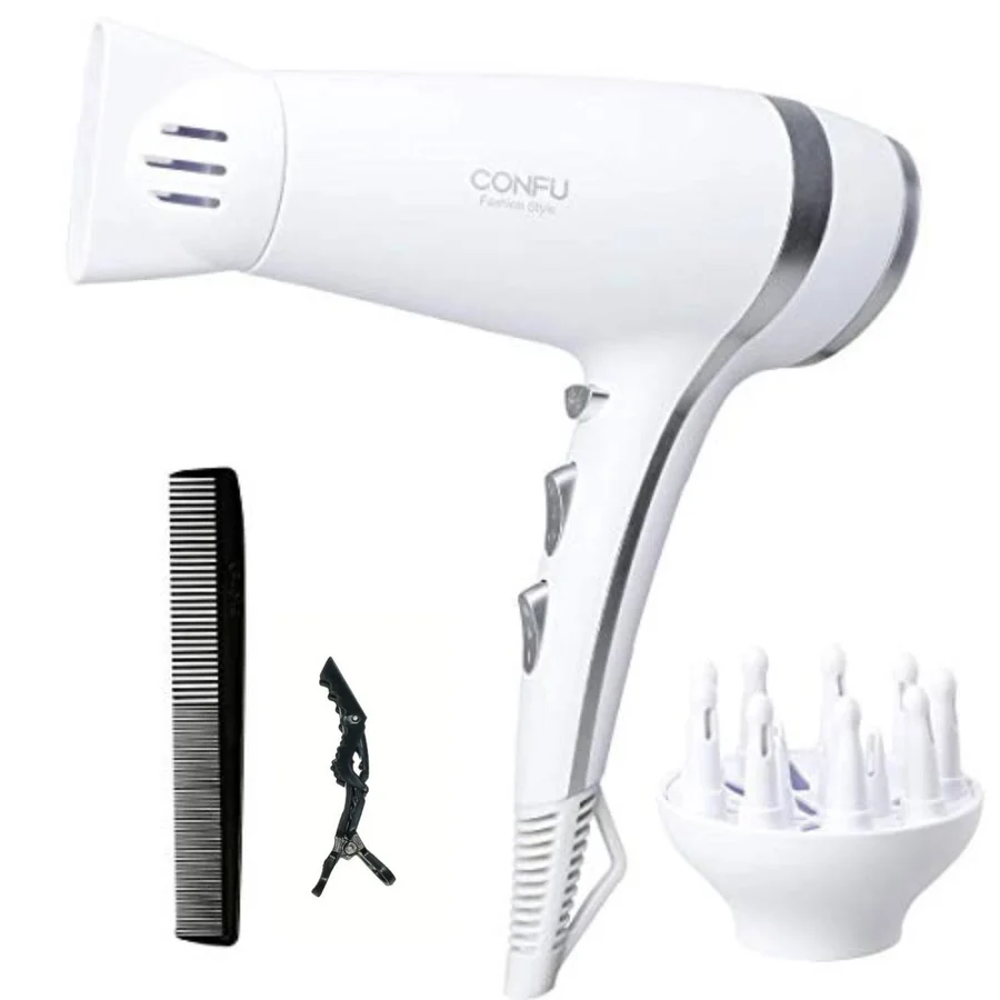 مجفف شعر CONFU أيوني 2200 وات بتجفيف سريع kf3122