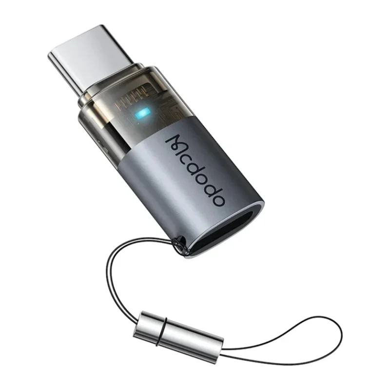 محول شحن Lightning إلى  USB-C بقوة 60 واط مع أضواء مؤشر وحبل OT-7610