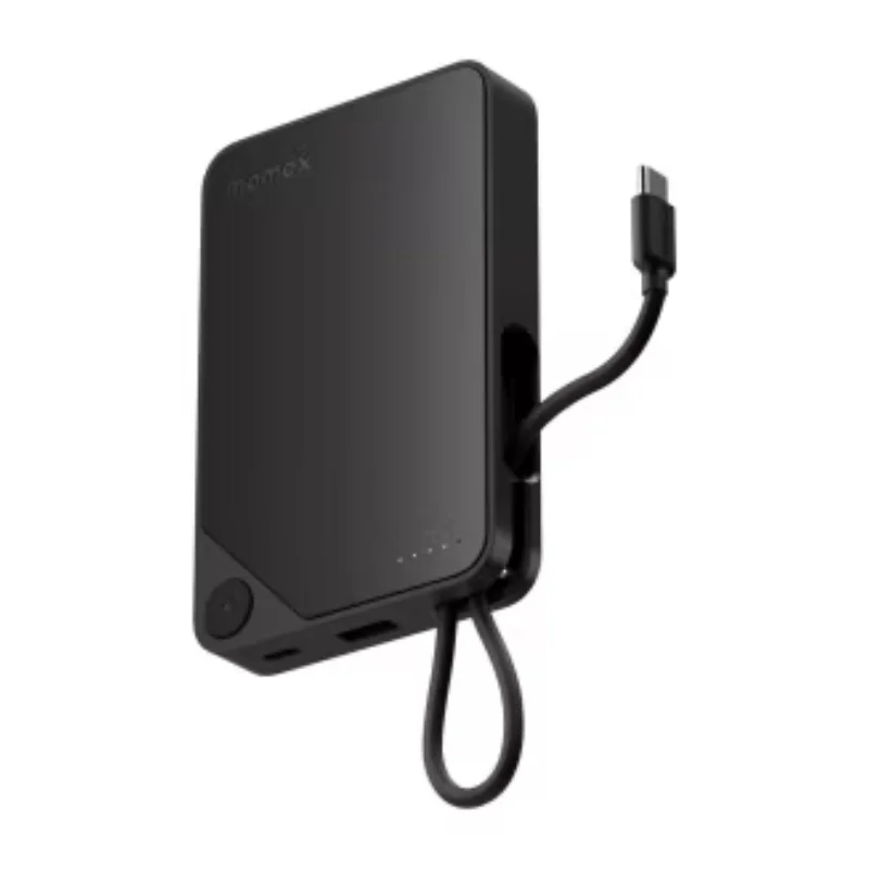 بطارية Momax Power X المحمولة 10000mAh مع كيبل USB-C مدمج - 3419