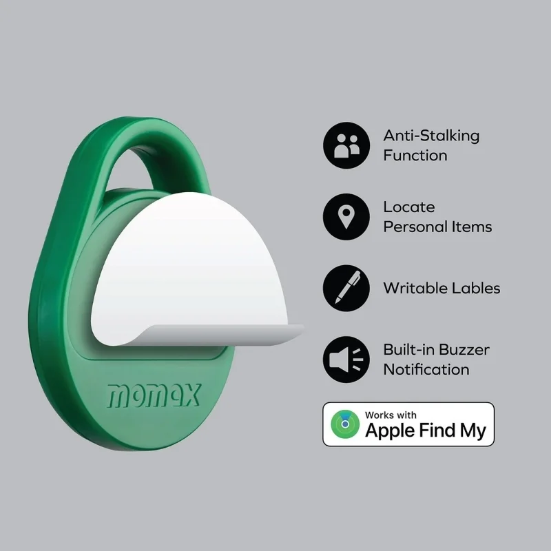 متعقب Momax Pinpop Lite Find My (أخضر) - 3143 — 3