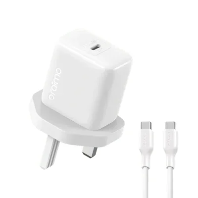 شاحن سريع USB Type-C إلى Type-C بقوة 20 واط من Oraimo OCW-5202UCC (أبيض) OCW-5202UCC(White)
