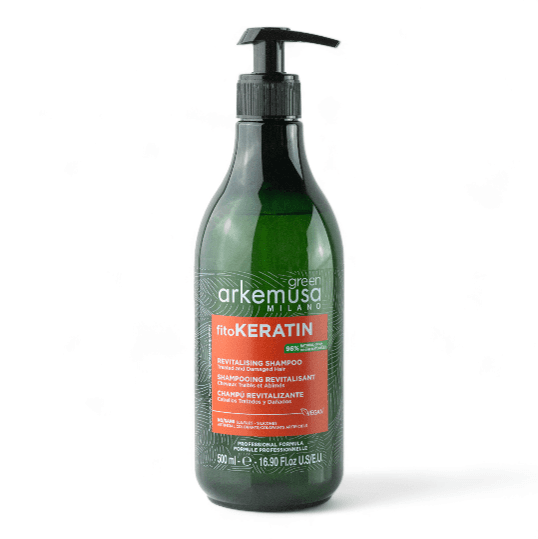ARKEMUSA FITOKERATIN REVITALISING SHAMPOO FOR TREATED AND DAMAGED HAIR 500ML-شامبو أركيموزا فيتوكيراتين المجدد للشعر المعالج والتالف 500مل