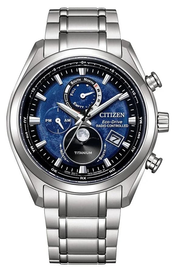 ساعة تناظرية رجالية بتقنية Eco-Drive من Citizen موديل BY1010-81L